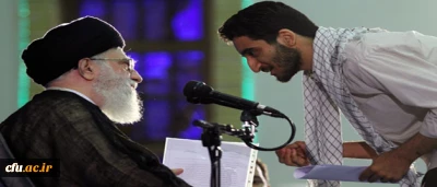 سخن دانشجو معلمان با رهبر معظم انقلاب اسلامی(مدظله العالی)