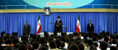 رهبر معظم انقلاب اسلامی حضرت آیت الله العظمی خامنه ای (مدظله العالی):

«استمرار پیشرفت پرشتاب و درون زای علمی»، عامل اصلی دست یابی ایران به قله های رفیع «پیشرفت و اقتدار و آبادنی»