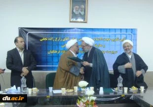 جناب آقای صادق زاده در آیین تکریم و معارفه سرپرستان قدیم و جدید علامه امینی (ره) تبریز