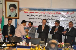 دکتر مهر محمدی در آیین معارفه ی سرپرست پردیس شهید بهشتی مشهد:

ایجاد فرصت های آزاد اندیشی دانشجو معلمان، از مطالبات جدی دانشگاه فرهنگیان است
 2