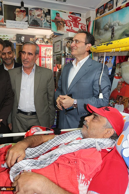 در اولین روز از هفته ی دفاع مقدس، انجام شد:

دیدار سرپرست و مسؤولان دانشگاه فرهنگیان از جانبازان آسایشگاه ثارالله 5