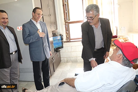 در اولین روز از هفته ی دفاع مقدس، انجام شد:

دیدار سرپرست و مسؤولان دانشگاه فرهنگیان از جانبازان آسایشگاه ثارالله 10