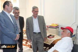 در اولین روز از هفته ی دفاع مقدس، انجام شد:

دیدار سرپرست و مسؤولان دانشگاه فرهنگیان از جانبازان آسایشگاه ثارالله 11