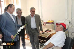 در اولین روز از هفته ی دفاع مقدس، انجام شد:

دیدار سرپرست و مسؤولان دانشگاه فرهنگیان از جانبازان آسایشگاه ثارالله 12