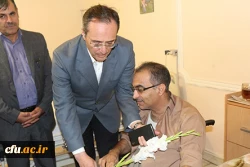 در اولین روز از هفته ی دفاع مقدس، انجام شد:

دیدار سرپرست و مسؤولان دانشگاه فرهنگیان از جانبازان آسایشگاه ثارالله 14