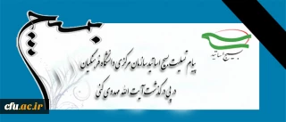 پیام تسلیت بسیج اساتیدسازمان مرکزی دانشگاه فرهنگیان 

در پی رحلت حضرت آیت الله مهدوی کنی