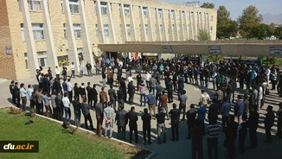 گزارش تصویری از برگزاری مراسم اعلان عزای حسینی در پردیس شهید رجایی ارومیه