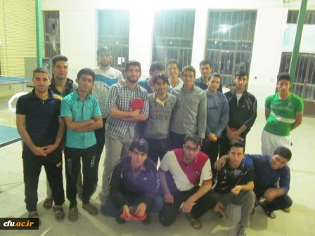 مسابقات تنیس روی میز در پردیس شهیدان پاک نژاد یزد برگزار شد. 7