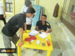 مسابقات تنیس روی میز در پردیس شهیدان پاک نژاد یزد برگزار شد. 8