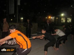 مسابقات طناب کشی دانشجو معلمان پردیس شهیدان پاکنژاد یزد برگزار شد. 2
