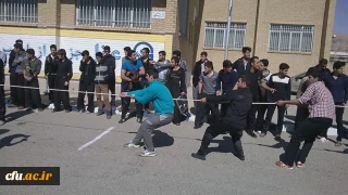 مسابقات طناب کشی در پردیس شهید رجایی کرمانشاه برگزار شد