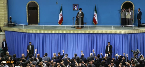 The Supreme leader of Islamic Republic of Iran, Ayatollah Seyyed Ali Khamenei on the occasion of Teachers’ Week (on May 7, 2015). "The subject of Farhangian University is important because the recruitment and training of teachers are done through it". 2