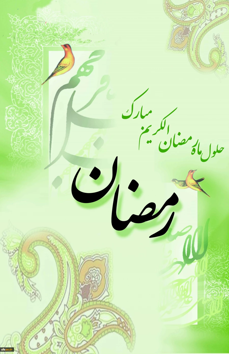 فرا رسیدن ماه مبارک رمضان خجسته باد . 2