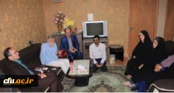 Prof. Mehrmohamadi visited the parents of Martyr Haghshenas