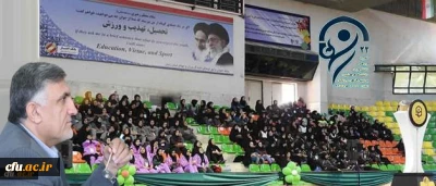 معاون دانشجویی دانشگاه فرهنگیان در آیین افتتاحیه المپیاد ورزشی دانشجومعلمان خواهر دانشگاه:

دانشجو معلمان در قالب ورزش، روح و روان خود را پرورش می دهند