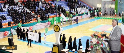 معاون دانشجویی دانشگاه فرهنگیان در آیین افتتاحیه المپیاد ورزشی دانشجومعلمان خواهر دانشگاه:

دانشجو معلمان در قالب ورزش، روح و روان خود را پرورش می دهند