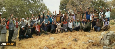حضور دانشجو معلمان پردیس شهید مدرس ایلام در فعالیت زیست محیطی دفع آفت لورانتوس
