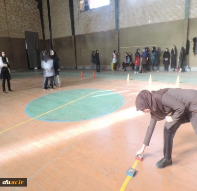 مسابقات ورزشی در پردیس شهید بنت الهدی صدر قزوین  برگزار شد