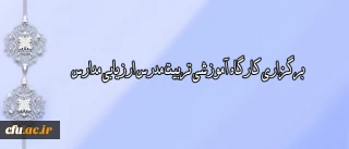 با توجه به مسوولیت دانشگاه فرهنگیان در ارزیابی طرح تعالی مدیریت مدرسه صورت می پذیرد:

برگزاری کارگاه آموزشی تربیت مدرس ارزیابی مدارس