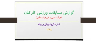 گزارش اداره کل پشتیبانی و رفاه دانشگاه از:

 مسابقات ورزشی کارکنان اعضای هیات علمی و غیر هیات علمی