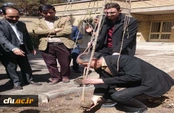 غرس نهال در پردیس شهید باهنر اصفهان