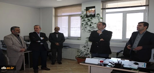 بازدید ریاست دانشگاه فرهنگیان و هیأت همراه از دفتر مرکزی حراست