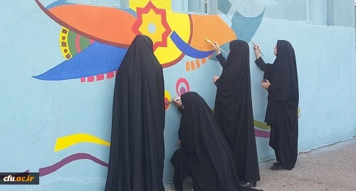 اجرای طرح شاداب سازی پردیس بنت الهدی صدر اردبیل