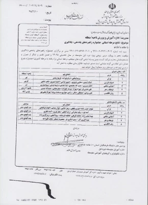 در پردیس بنت الهدی صدر اردبیل برگزار شد:

جشنواره راهبردهای یاددهی-  یادگیری موقعیت محور (با رویکرد درس پژوهی )
 2