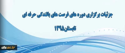 دکتر کیانی خبر داد:

برگزاری فرصت های بالندگی حرفه ای ویژه تابستان 1395
