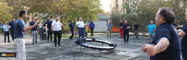 به مناسبت هفته بهداشت روان و هفته تربیت بدنی برگزار شد:
مراسم صبحگاه و ورزش همگانی کارکنان سازمان مرکزی دانشگاه فرهنگیان 14