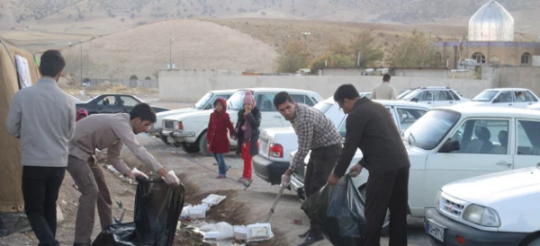 برپایی ایستگاه صلواتی اربعین حسینی توسط دانشگاه فرهنگیان ایلام 2