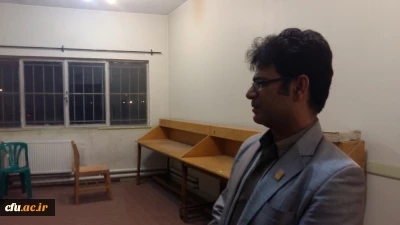 حضور دکتر کریمی در خوابگاه شماره 21 پردیس شهید مفتح در ادامه برگزاری نشست های دانشجویی و مراسم شبی با مشاور