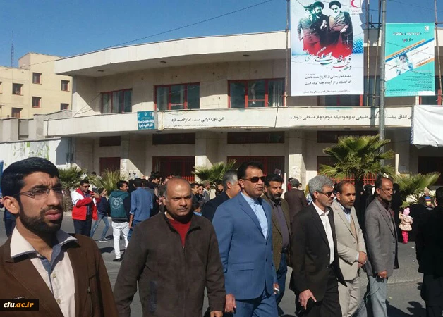 حضور کارکنان، اساتید ودانشجویان پردیس های  سیستان وبلوچستان در راهپیمایی 22بهمن  3