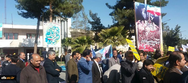 حضور کارکنان، اساتید ودانشجویان پردیس های  سیستان وبلوچستان در راهپیمایی 22بهمن  5