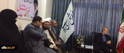 دیدار سرپرست امور پردیس های استان قم با رییس مجلس شورای اسلامی