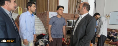 حضور مسؤولان دانشگاه فرهنگیان اردبیل در جمع دانشجومعلّمان معتکف