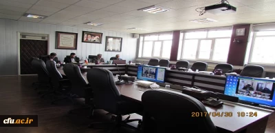 اولین نشست ویدئو کنفرانس سراسری حراست های دانشگاه فرهنگیان در سال 1396