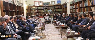 حضور دکتر علی نژاد در دیدار آیت الله امامی کاشانی در دیدار با مدیران دانشگاه فرهنگیان
