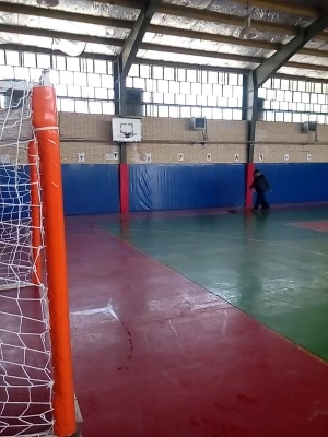 سالن ورزشی امام علی(ع) پردیس خواجه نصیر طوسی استان کرمان ایمن سازی شد 4