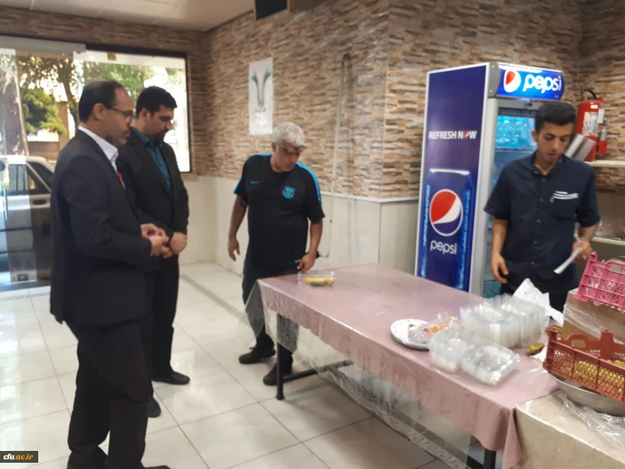 بازدید سرپرست اداره کل پشتیبانی و رفاه کارکنان از تجهیزات فراهم شده برای اردوی ورزشی دانشجویان 4