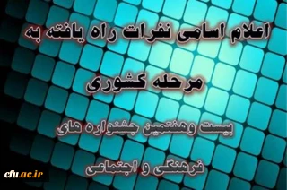 درخشش و راه یابی دانشجومعلمان پردیس بنت الهدی صدر اردبیل به مرحله ی کشوری بیست وهفتمین جشنواره فرهنگی –اجتماعی