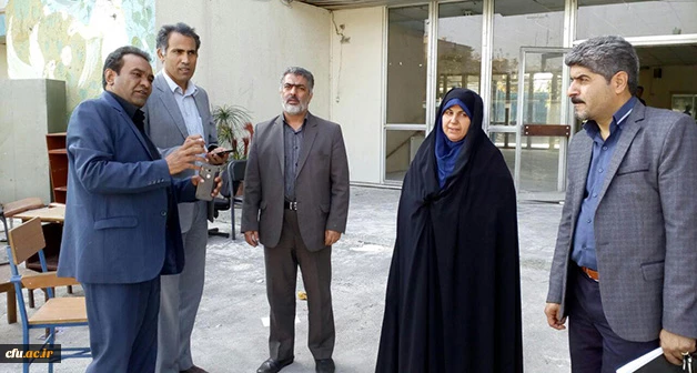 بازدید معاون دانشجویی دانشگاه از مرکز شهید بهشتی تهران 2