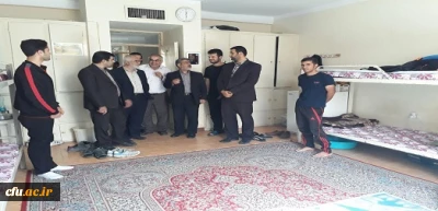 بازدید سرپرست دفتر مرکزی حراست از خوابگاه  پردیس شهید چمران تهران