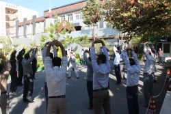 برگزاری ورزش صبحگاهی به مناسبت گرامیداشت هفته تربیت بدنی