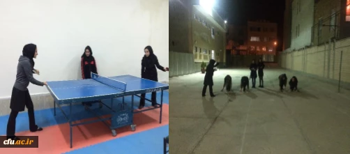 برگزاری مسابقات ورزشی به مناسبت هفته تربیت بدنی در پردیس الزهرا (س) استان سمنان