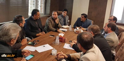 جلسه فوق العاده شورای مدیریت دانشگاه فرهنگیان کرمانشاه در راستای کمک رسانی به مناطق زلزله زده