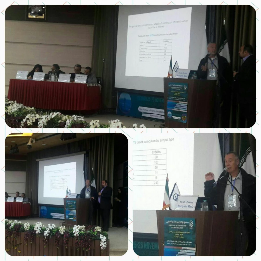 خاویر بارکوین رویز در نخستین سمپوزیوم تربیت معلم تطبیقی:

تربیت معلم در اسپانیا: نمایی کلی از طرح بلونیا 3