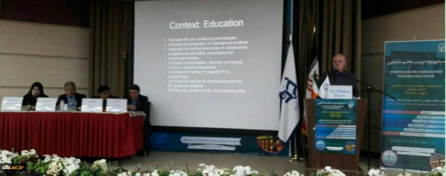 دکتر توماس هایس در نخستین سمپوزیوم تربیت معلم تطبیقی بیان کرد:

طراحی و معرفی سیستم های پشتیبان IT جدید برای تقویت آموزش یادگیری 2