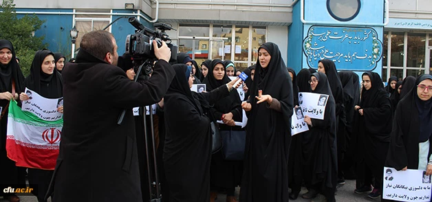 اعتراض دانشجومعلمان پردیس فاطمه الزهرا (س) تبریز بر علیه یاوه گویی های اخیر ترامپ و کشورهای بیگانه 4