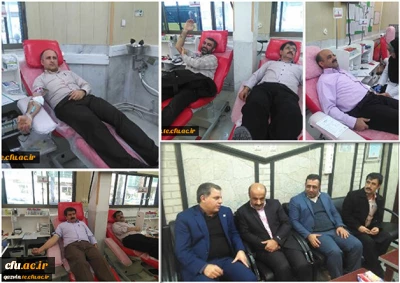 اهداء خون جمعی از کارکنان دانشگاه فرهنگیان استان قزوین